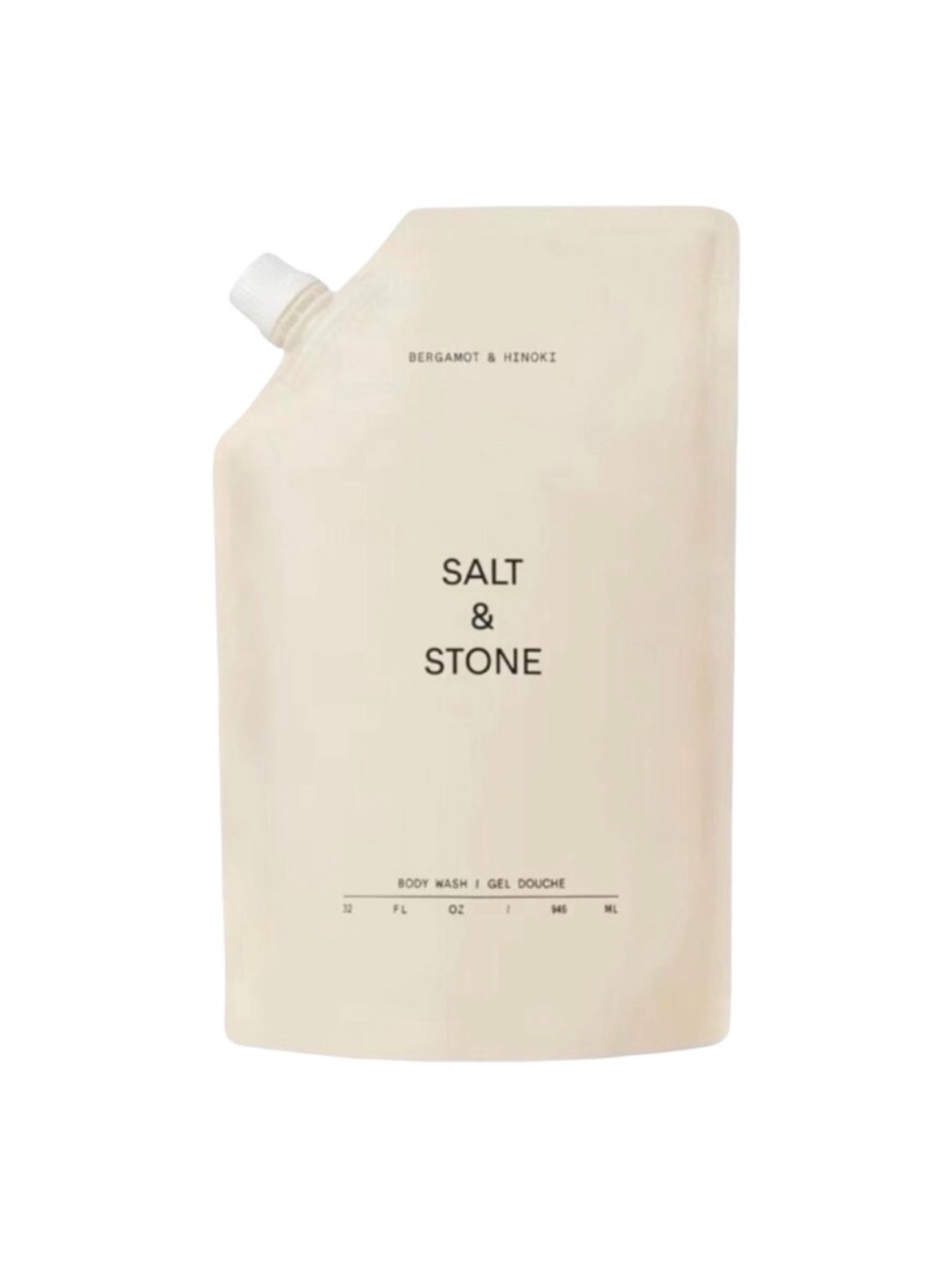 Salt & Stone Body Wash Refill - 32 fl oz / 946 ml - Bergamot & Hinoki